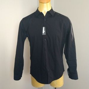 Polo Large Black Long Sleeve Button Down